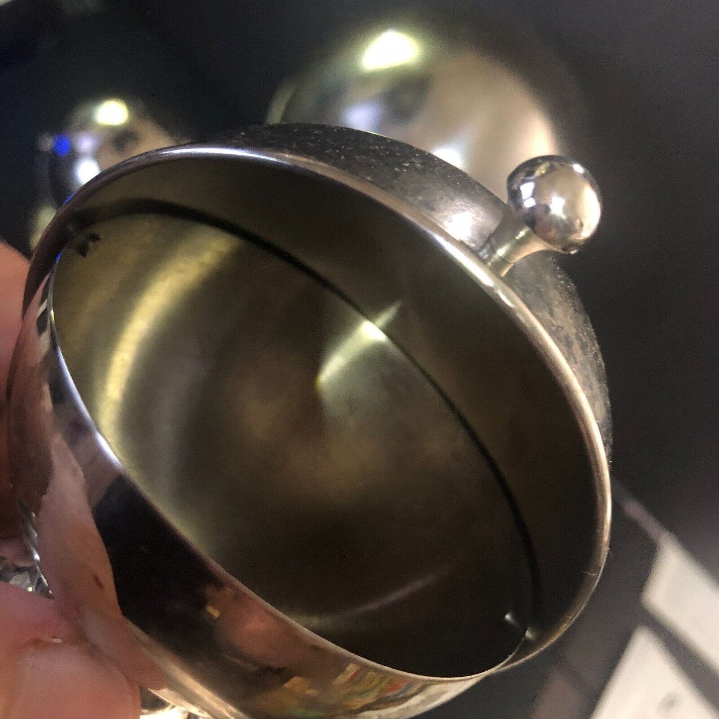 Group of 8 MCM ? Alum. Round Polished Chrome Covered Spice Salt Sugar Containers