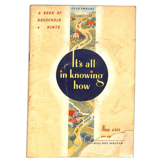Arm and Hammer Baking Soda "It's All Knowing How" Household Booklet 37pp c1930's