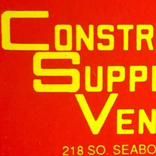 70's Full Matchbook Construction Supply Venice, FL