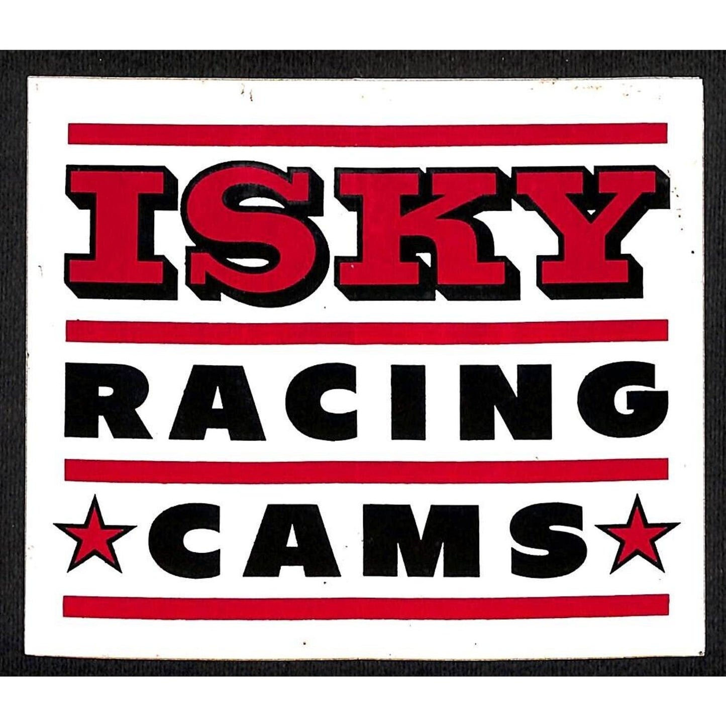 Isky Racing Cams Performance Auto Racing Sticker 4 1/8" x 4 7/8" c1969