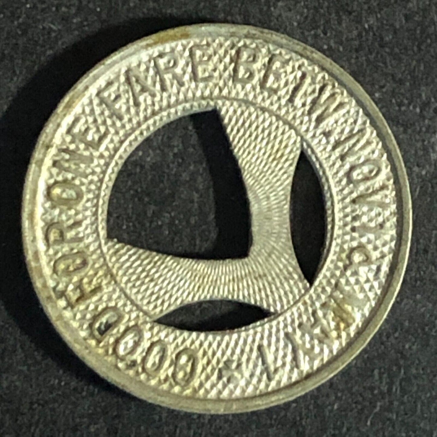 Long Beach Bus Co. Inc. (NY) WM G/F One Fare Nov May Transit Token c1929 16mm