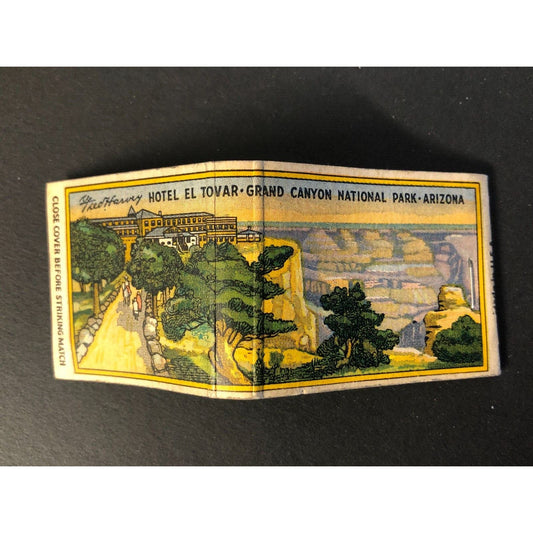 Hotel El Tovar Grand Canyon Fred Harvey Near Full (-1) Matchbook c1930's Scarce