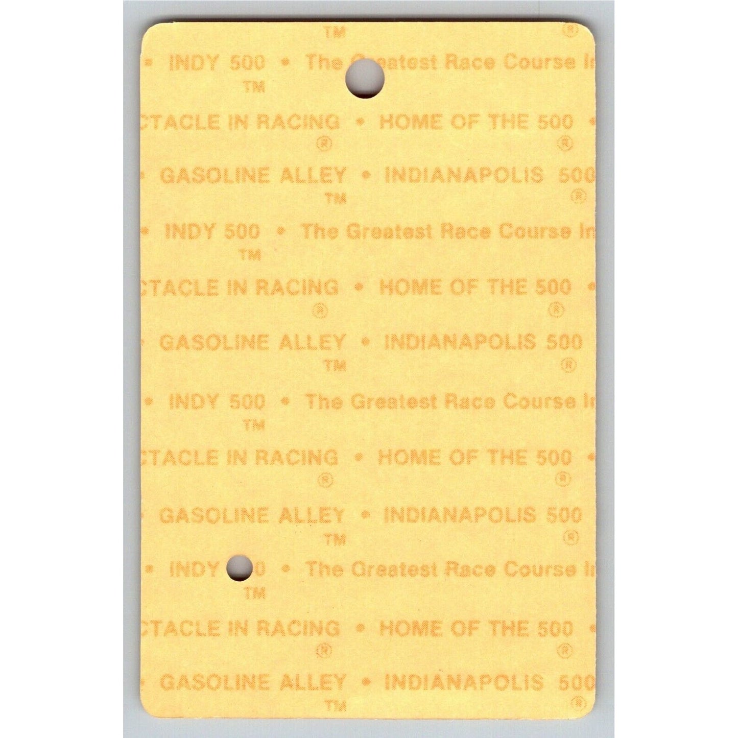 1989 Indy 500 Season Gate Garage Ticket Pass Indianapolis IMS Race Racing #2191