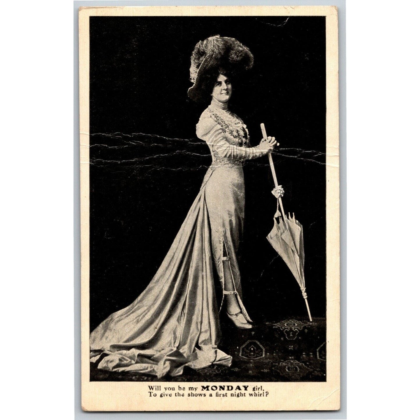 c1908 Vintage Russian RPPC* Theatre / Stage / Screen Actress Postcard (4417)