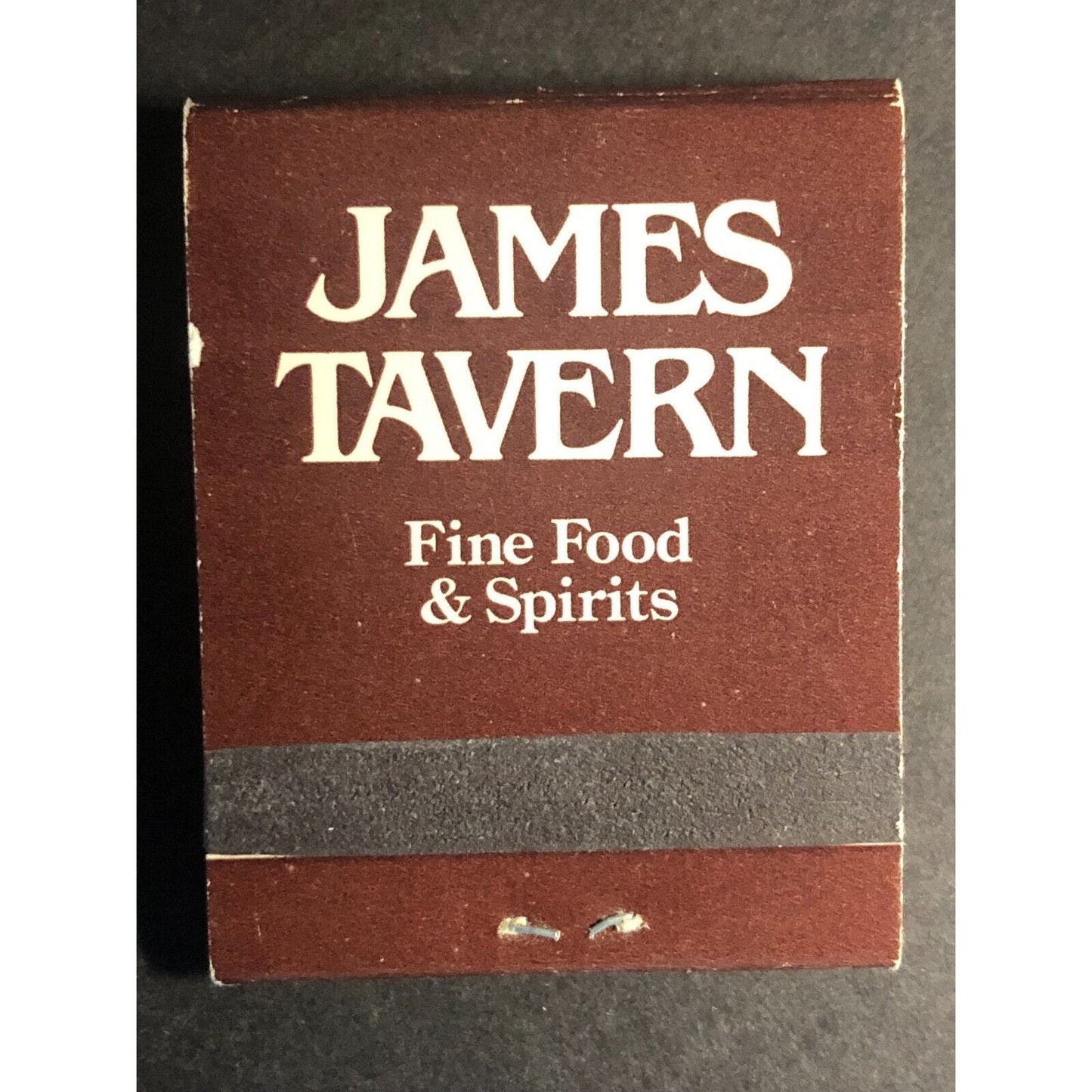 James Tavern Restaurant (Likely Northbrook, IL) Full Matchbook c1986