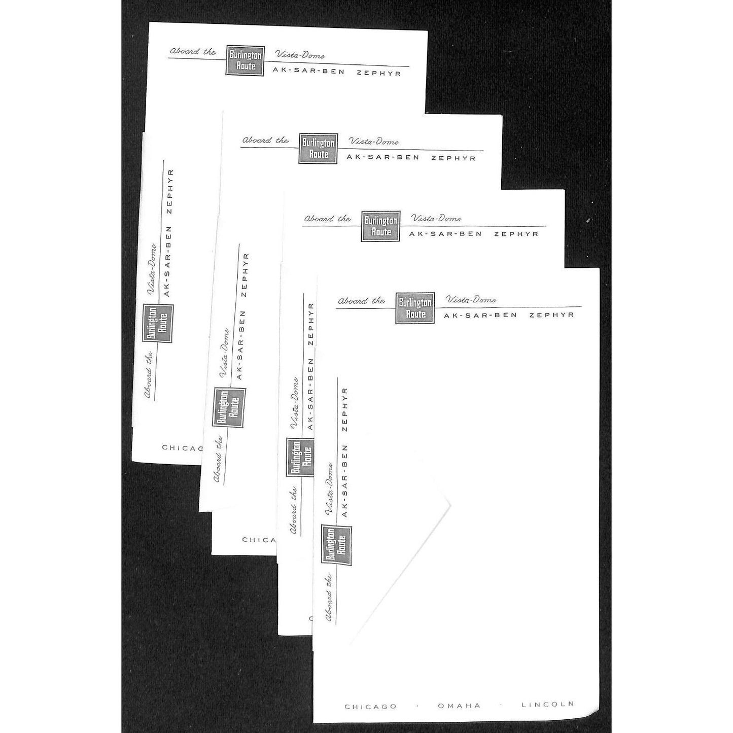 Group of 100+ Railroad En Route Stationary Santa Fe Burlington Route NOS