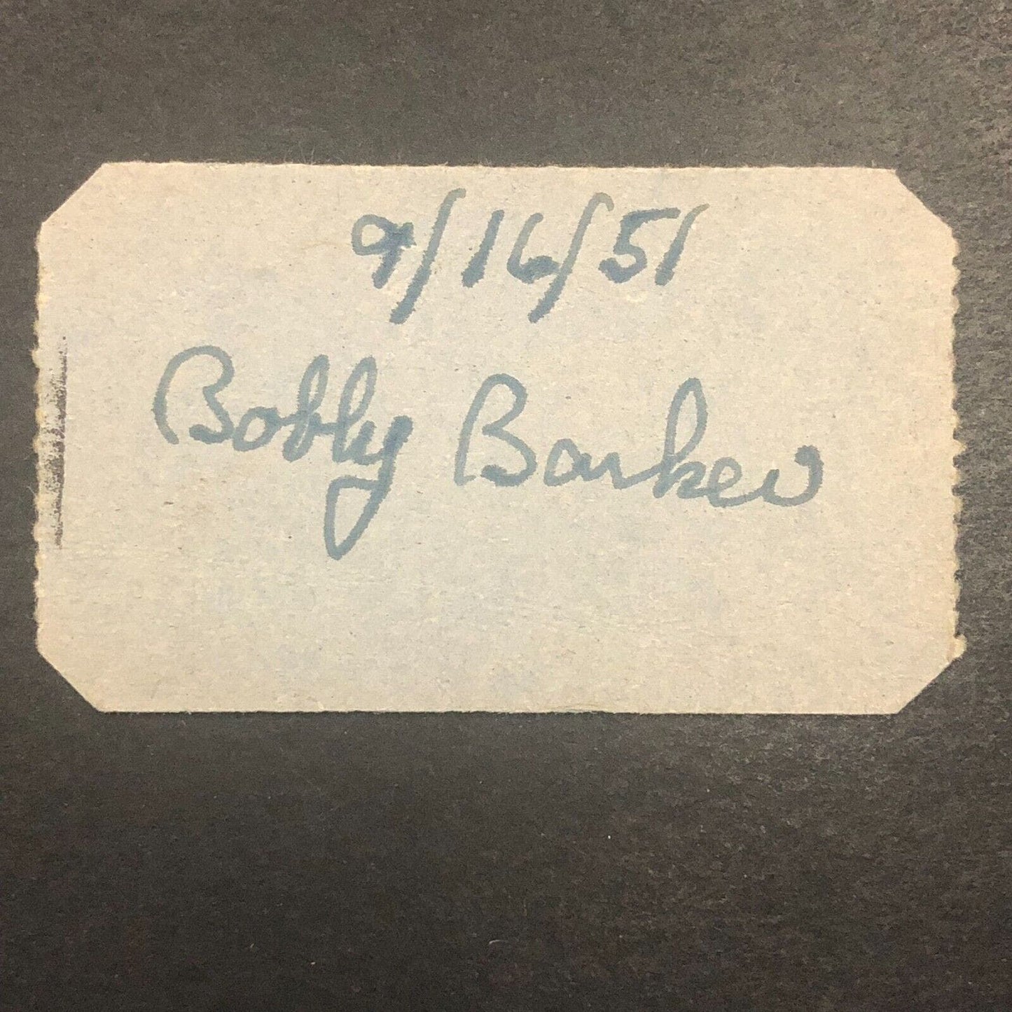 Reading Fair 1951 Bobby Barker Auto Racing Rain Check Ticket 5059 Scarce