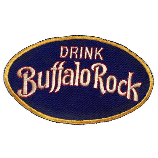 Drink Buffalo Rock Embroidered Soda Patch c1930's-40's VGC Very Scarce