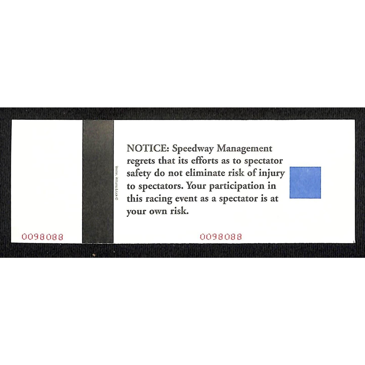 2004 Indy 500 Unused Comp Practice Ticket on IMS Foil Stamped Stock #8311 VGC