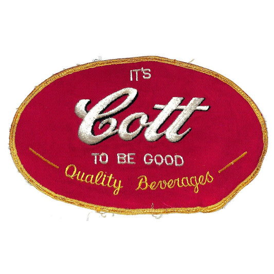 It's Cott To Be Good Large Embroidered Soda Patch c1950's-60's VGC - Very Scarce