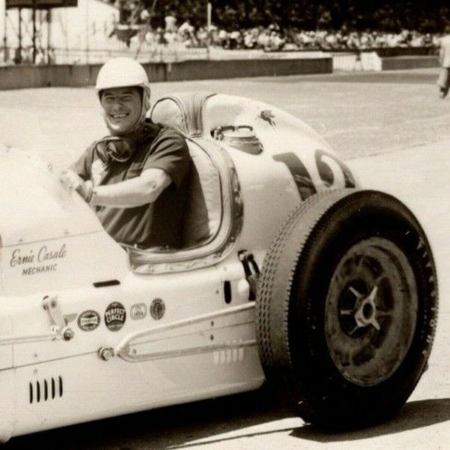 Indy 500 RPPC Postcard "1954 Rodger Ward" Official Race Photo Unposted VGC