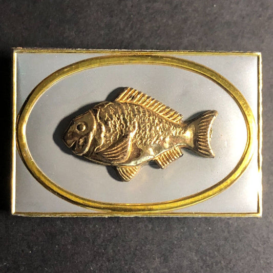 Foil Top Matchbox Matchbook w/ Affixed Metal Fish c1960's-70's VGC Scarce (#5)