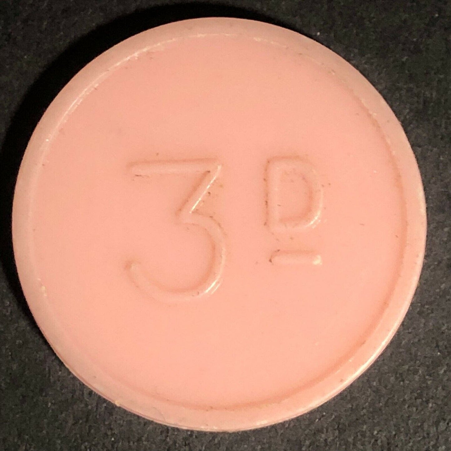 Barrow-In-Furness Transport England Plastic Token YellowCream 3D 25mm c50's-60's