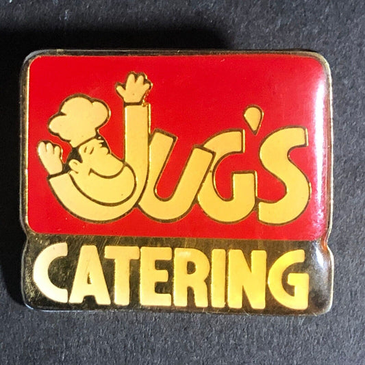 Indy 500 Jug's Catering Indianapolis Enamel Lapel Hat Pin IMS NOS Scarce