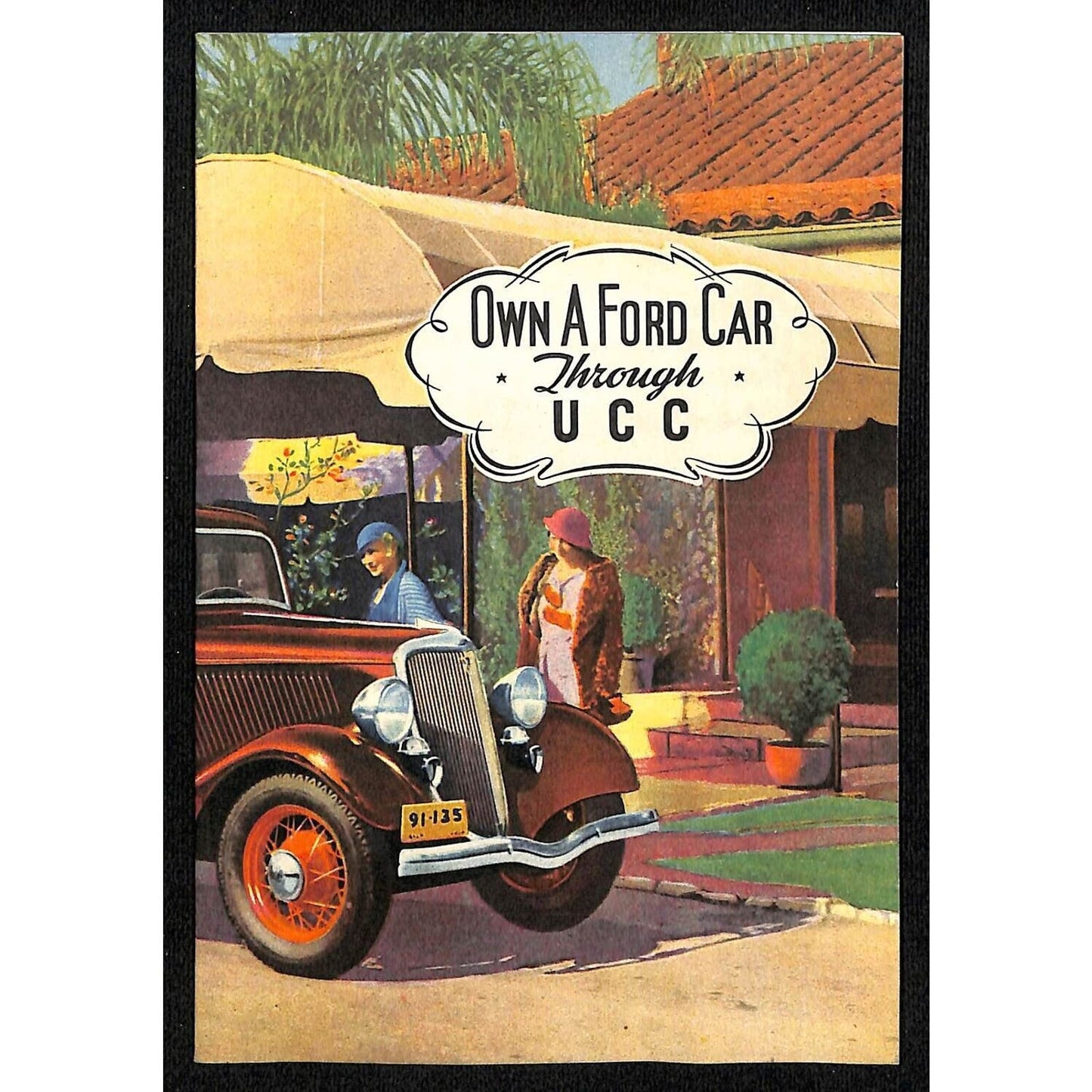 "Own a Ford Car Through UCC" Brochure 8pp & Cover 1934 Chicago World's Fair VGC