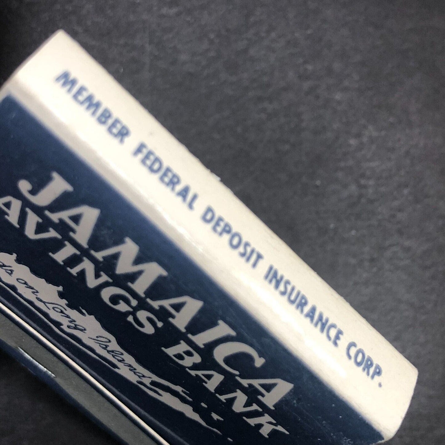 Jamaica Savings Bank Long Island Full Matchbook c1960's-73 VGC Scarce
