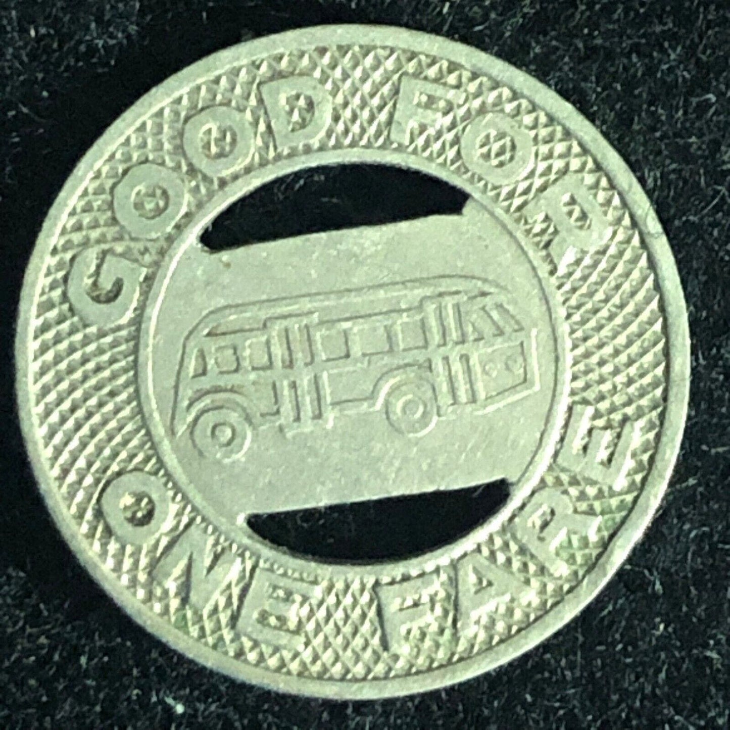 Florence Coach Company (SC) G/F One Fare Bus Token 16mm VGC
