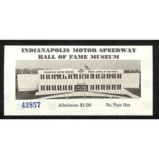 Indianapolis Motor Speedway Hall of Fame Museum Ticket INDY 500 42857 1980