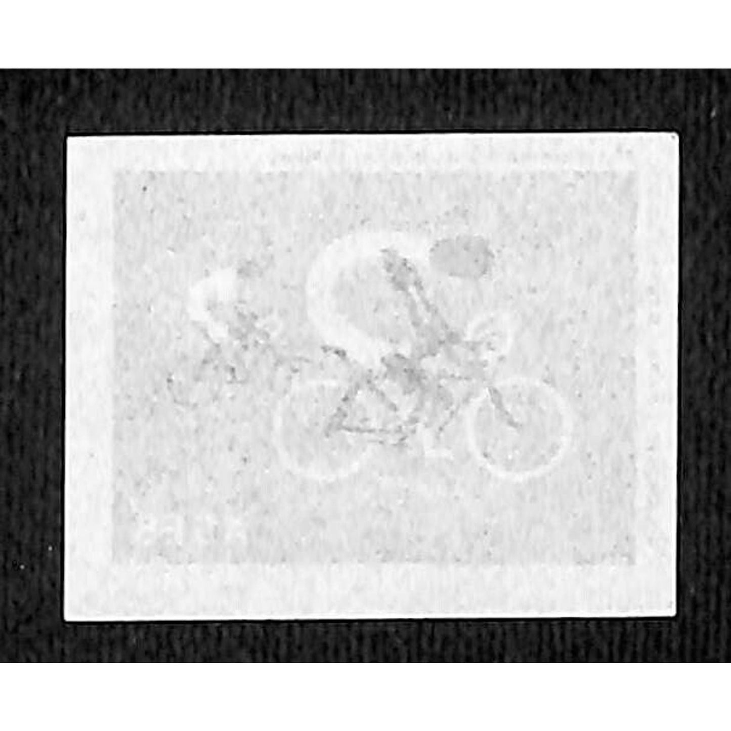 Vintage Matchbox Label Portuguese Match Stick Bicycle Racing c1960