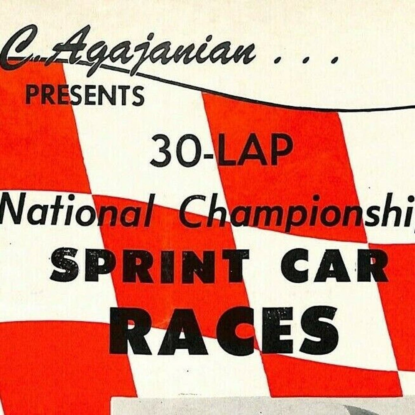 Scarce Nov 10 1962 USAC Sprint Racing Program Ascot Park Gardena Parnelli 16pp