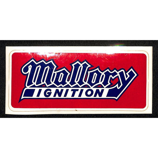 Mallory Ignition Racing Auto Sticker Decal c1970 4 3/4"