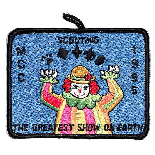 BSA Patch MCC 1995 The Greatest Show on Earth Clown Juggling Logos VGC