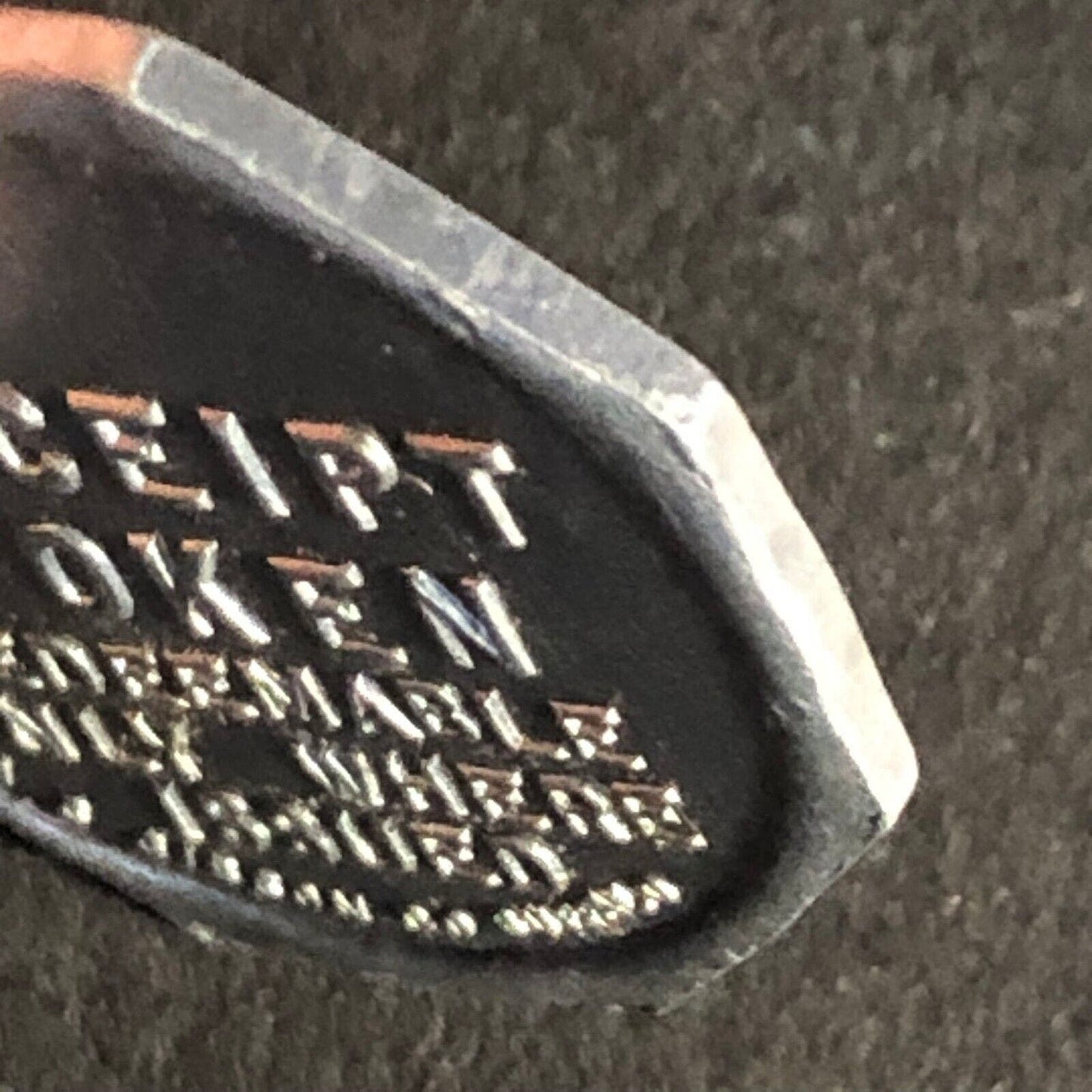 A.C. Gibson Co. 2300 Genesee St. Buffalo Alum. Receipt Token Octagon - 22.77mm