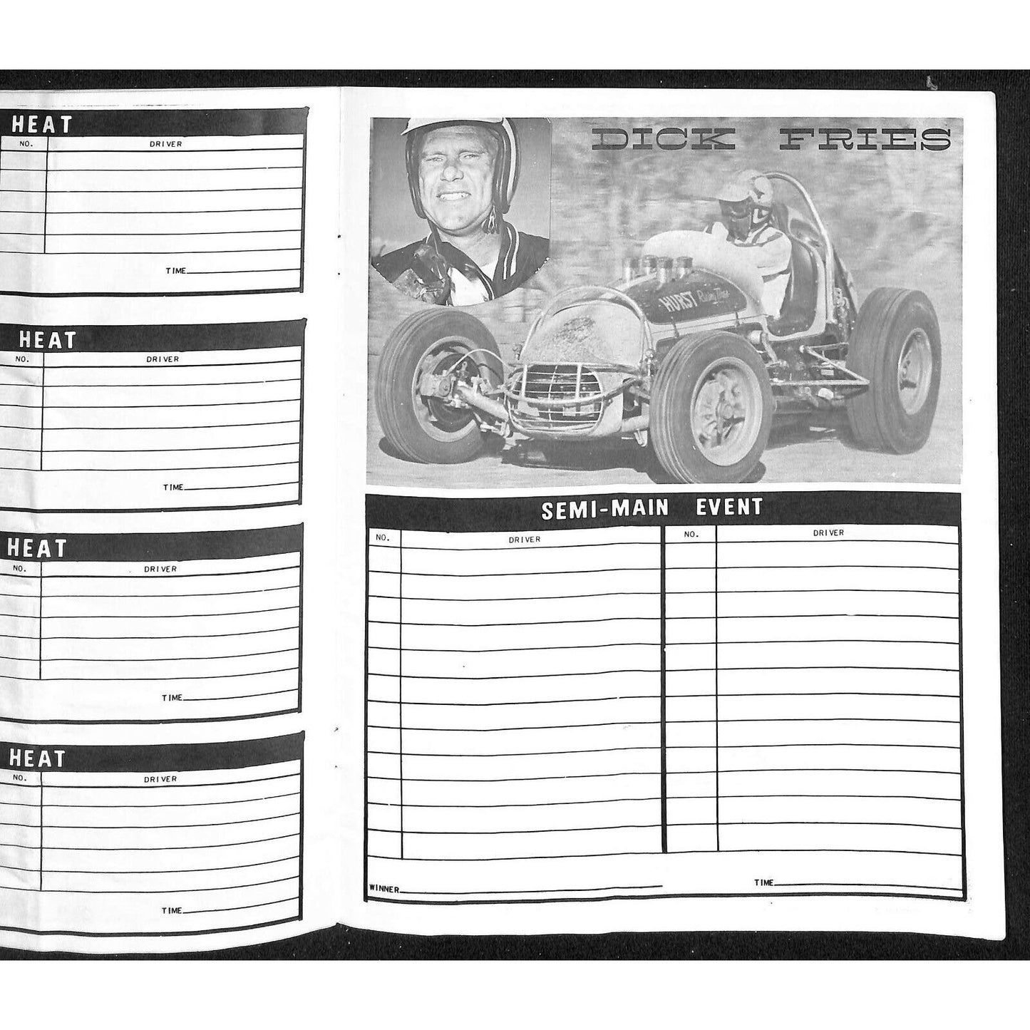 Scarce 1966 Sprint Car Auto Racing CRA Program 16pp.