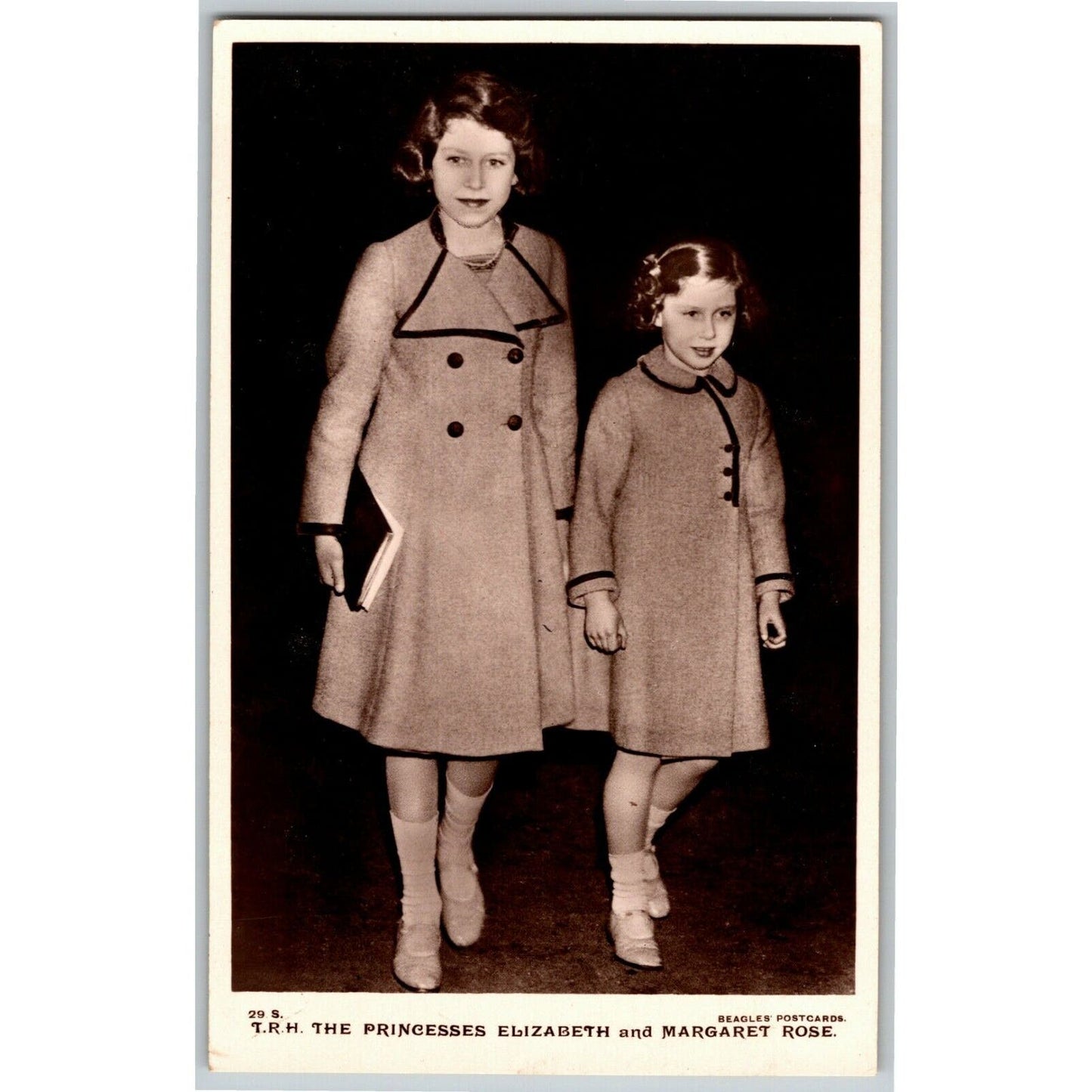 The Princesses Elizabeth and Margaret Rose - RPPC Postcard Unposted