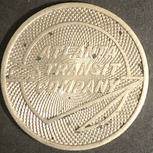c1950's 20mm Atlanta Transit Company "One School Fare" Transit Token GA