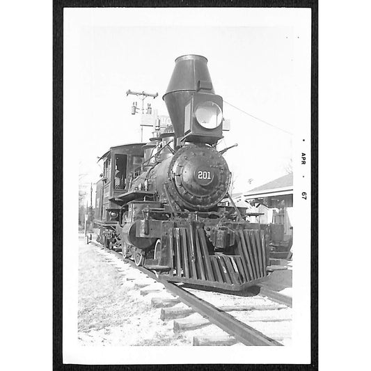 Illinois Central 201 3 1/2" x 5" 1967 B&W Glossy Photo VGC