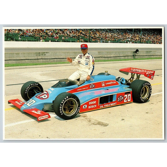 c1982 Indy 500 - Gordon Johncock- Motor Speedway NOS 4" x 5 3/4" Postcard