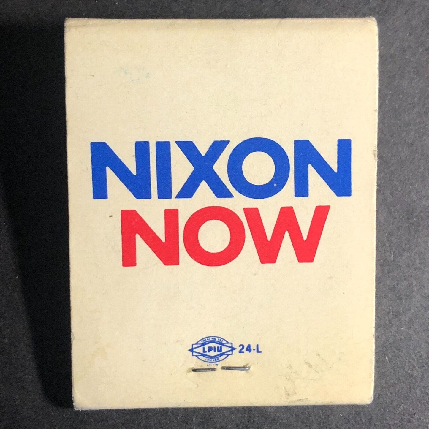 "Nixon Now" Full Matchbook c1971 - 1972 Campaign VGC