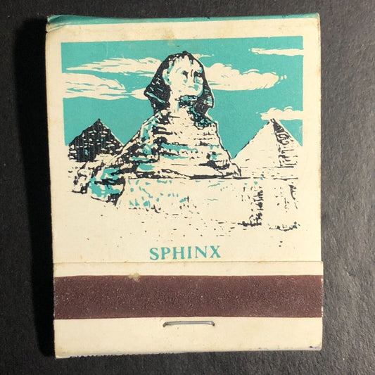 World Landmarks Series "Sphinx" Full Matchbook c1968-73