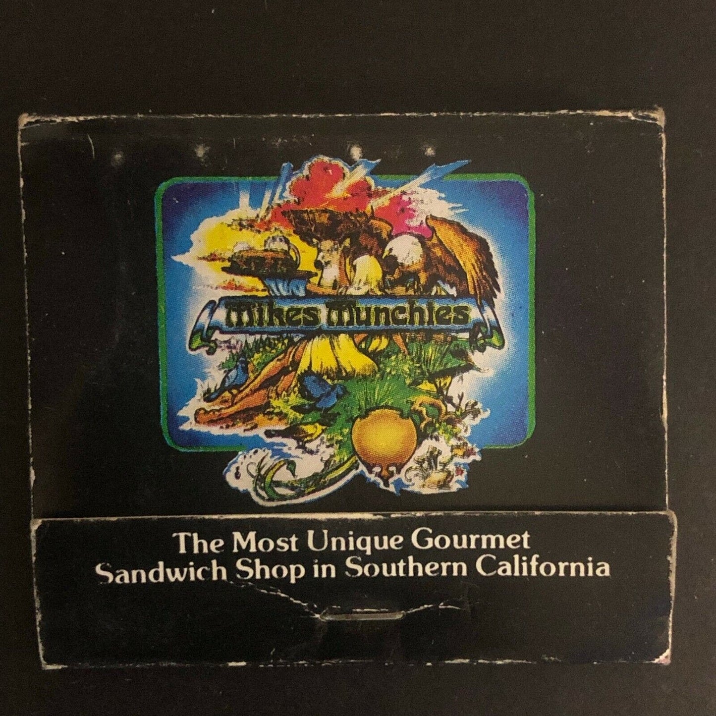 Vintage c1970's-80's Full Matchbook "Mikes Munchies" Long Beach, CA