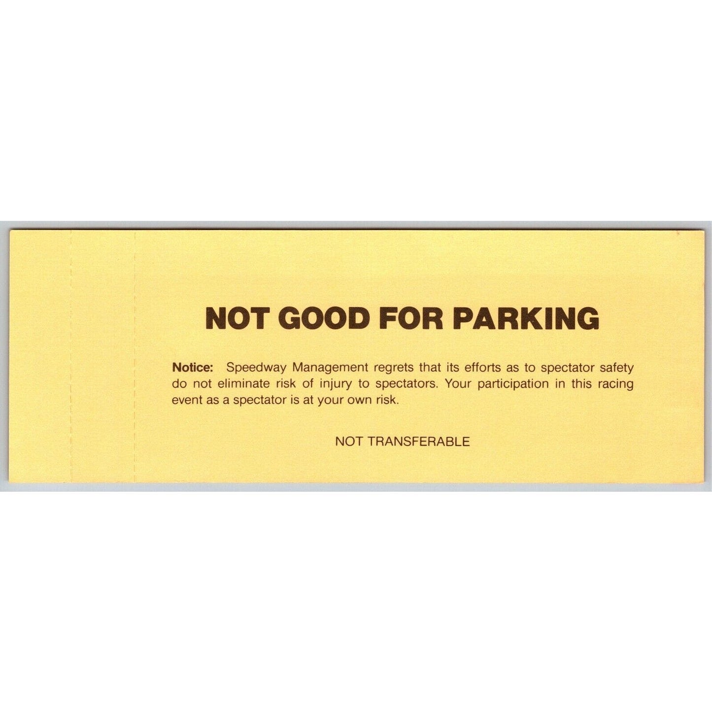 1995 Indy 500 Practice Day Hulman Terrace Unused Ticket IMS Indianapolis #57