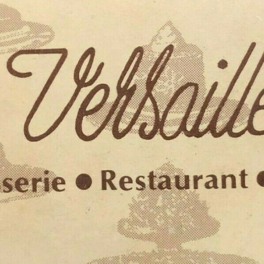 c1970's-80's Vintage Full Matchbook Versailles Restaurant Stamford Greenwich