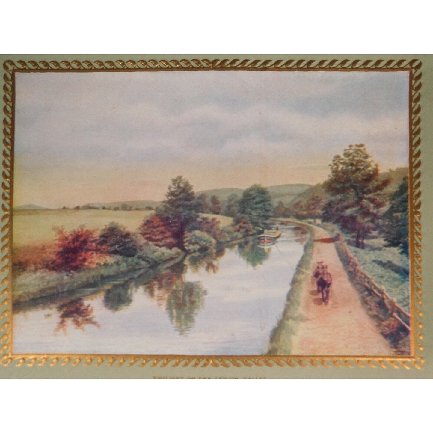 C. M. Seaver 1901 "Twilight On The Lehigh Valley" Calendar Williamstown Vermont