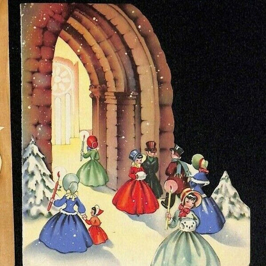 Group of 27 Vintage c1930's-50's Mostly Christmas Cards & Single Sheet Art