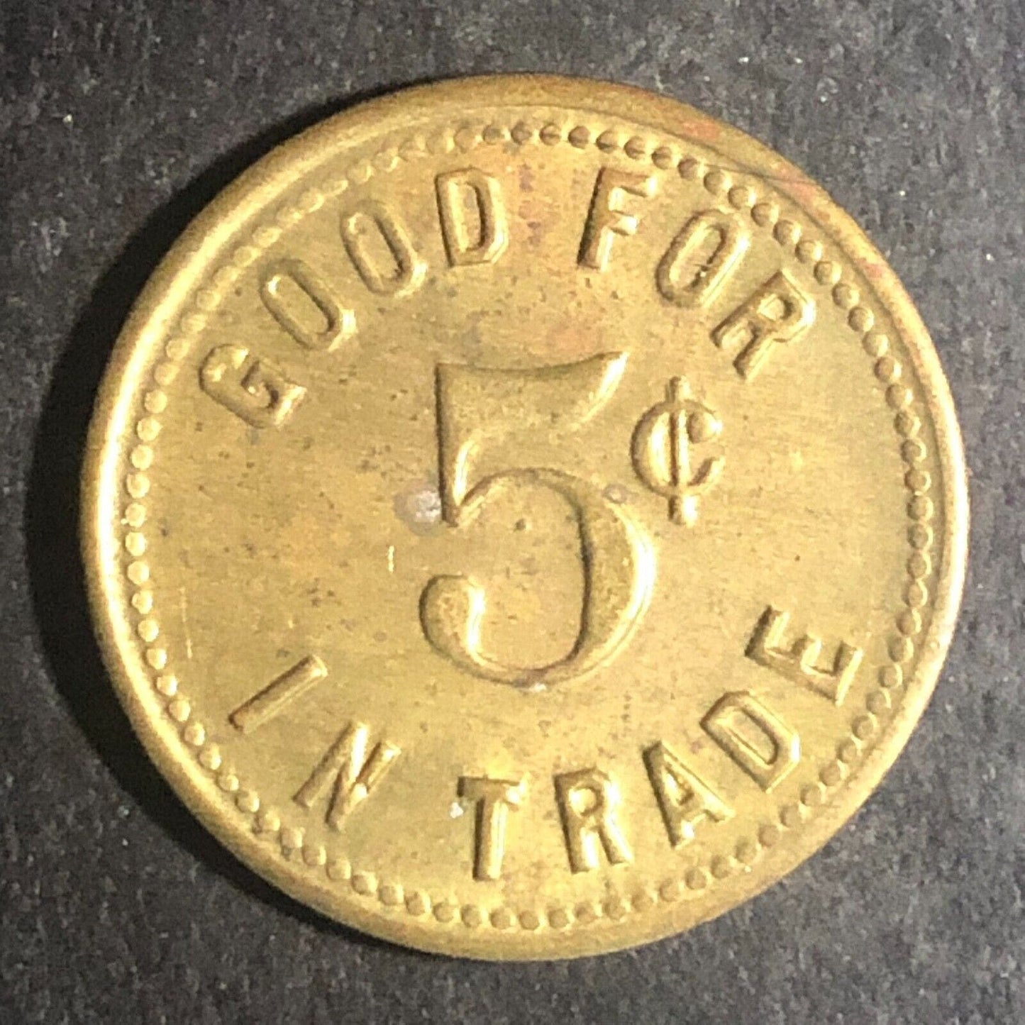 Elk's Cafe Steinle & Zorn (Sydney, OH) Brass 22mm Scarce