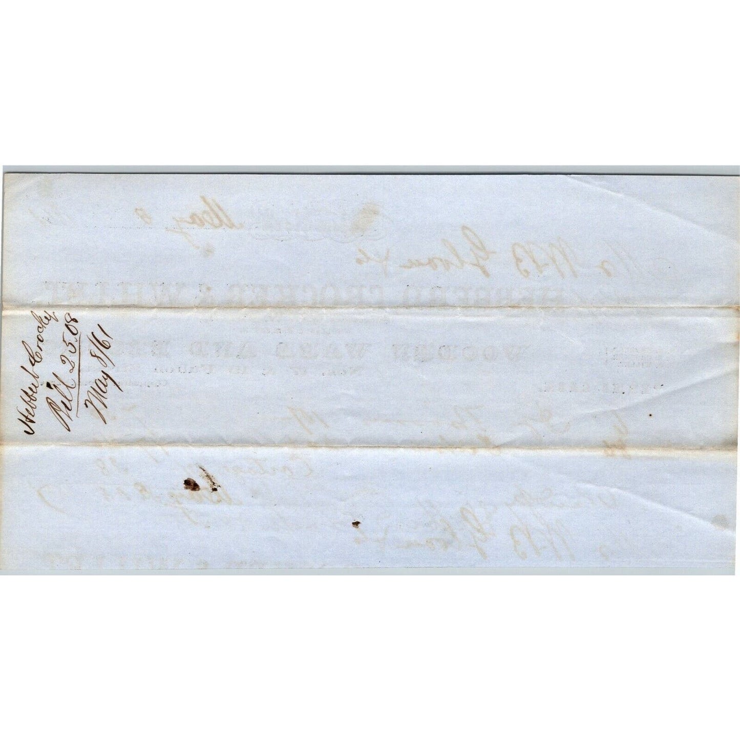 Hebberd, Crocker & Willet to Glover, Warner & Clarke Sandy Hook Letterhead 1861