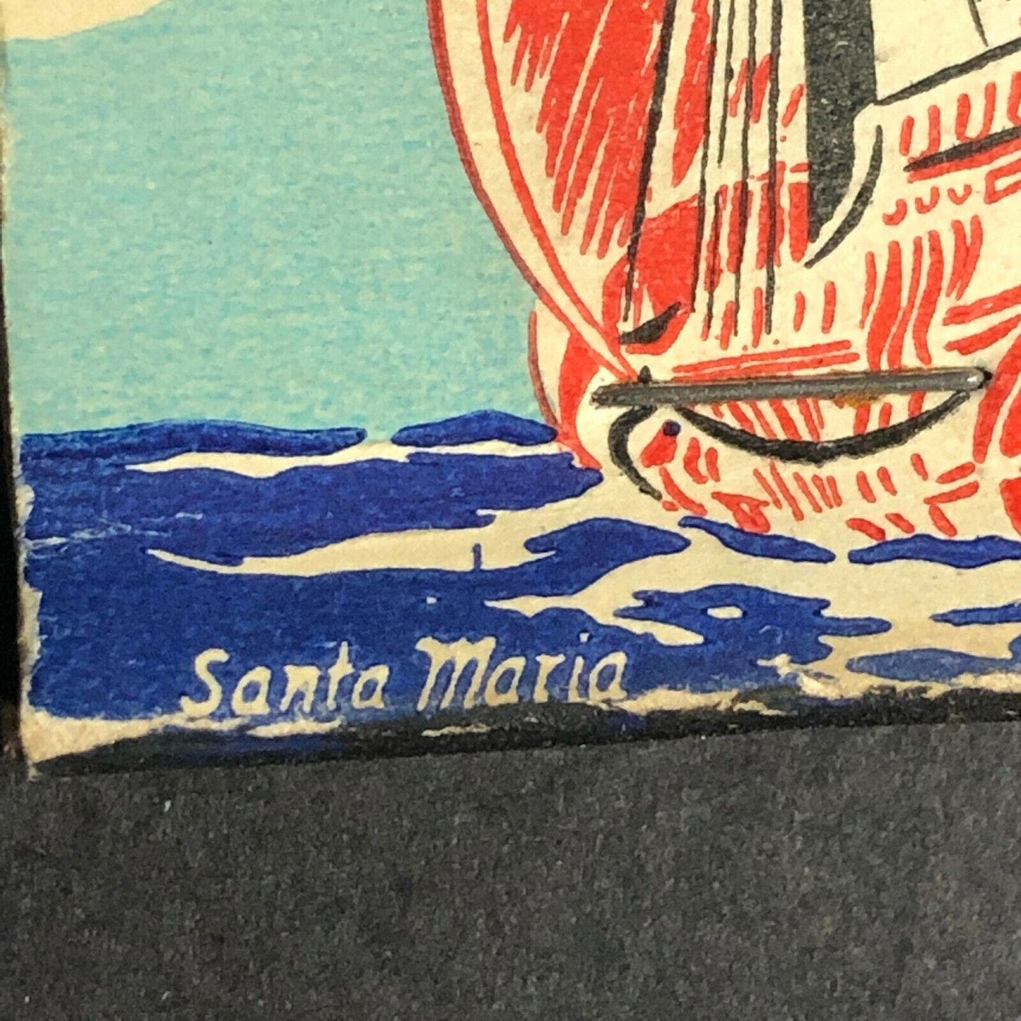 Scarce c1930-40's Full Bottom Strike "Romance of Ships" Matchbook Clipper