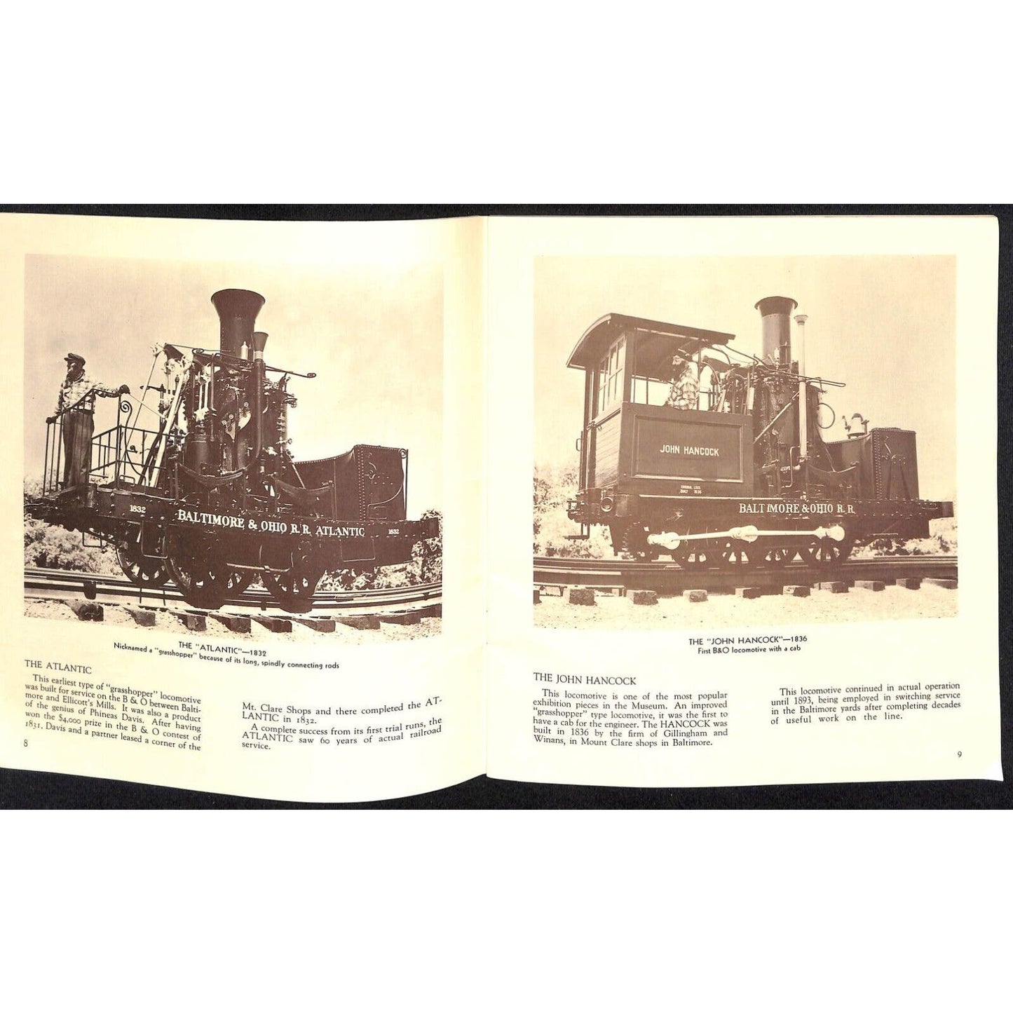 1970 B&O Baltimore & Ohio Transportation Museum Soft Cover Booklet 32pp