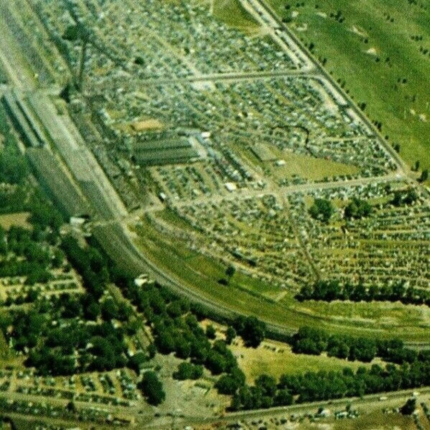 Indy 500 RPPC Postcard 1950 "Aerial View 500 Mile Speedway" Unposted
