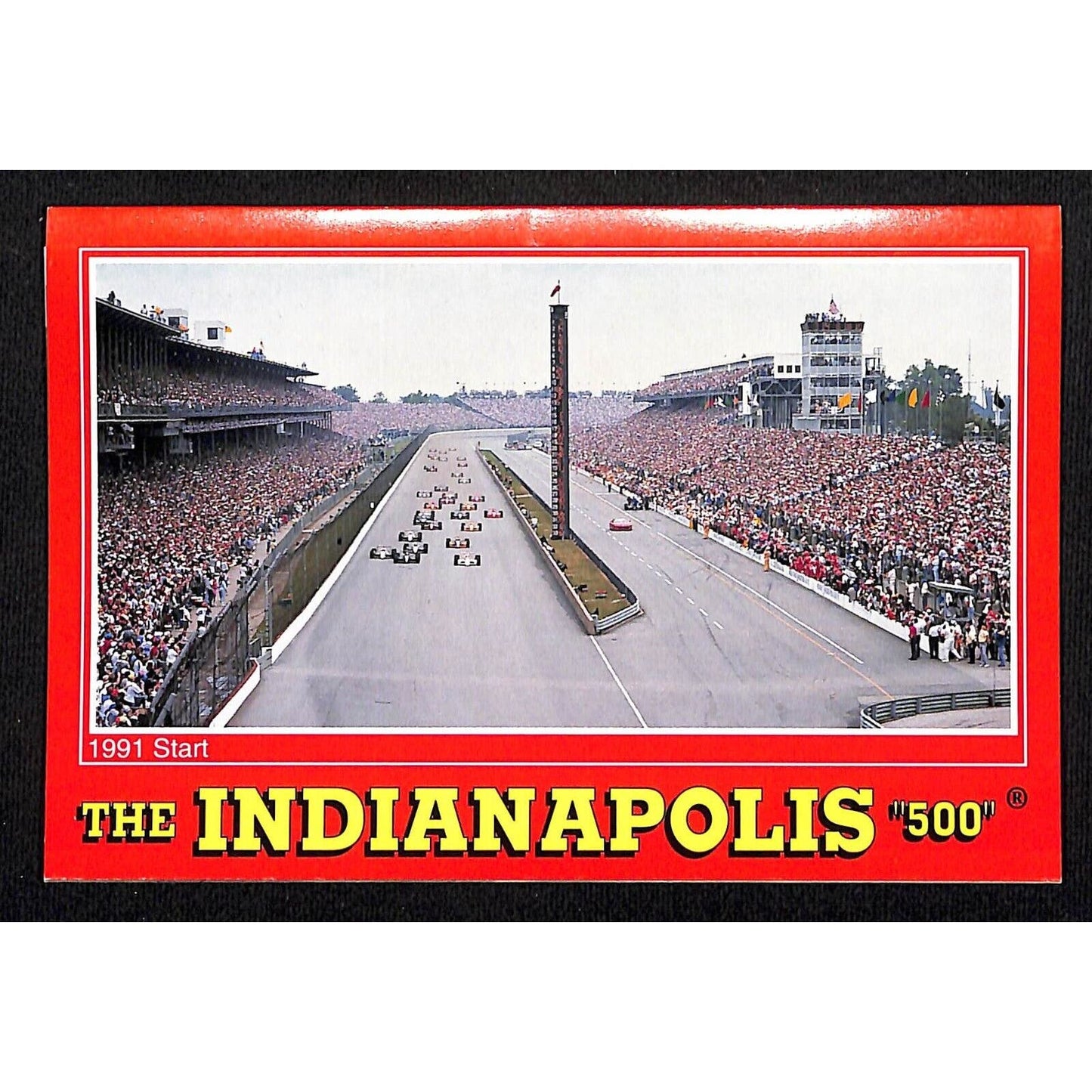 1991 Start Indianapolis 500 Postcard Style Foldout Pack 14 View 7 Panel VGC