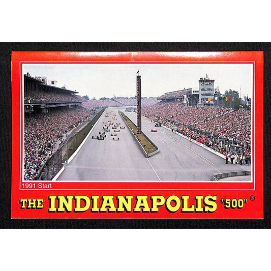 1991 Start Indianapolis 500 Postcard Style Foldout Pack 14 View 7 Panel VGC