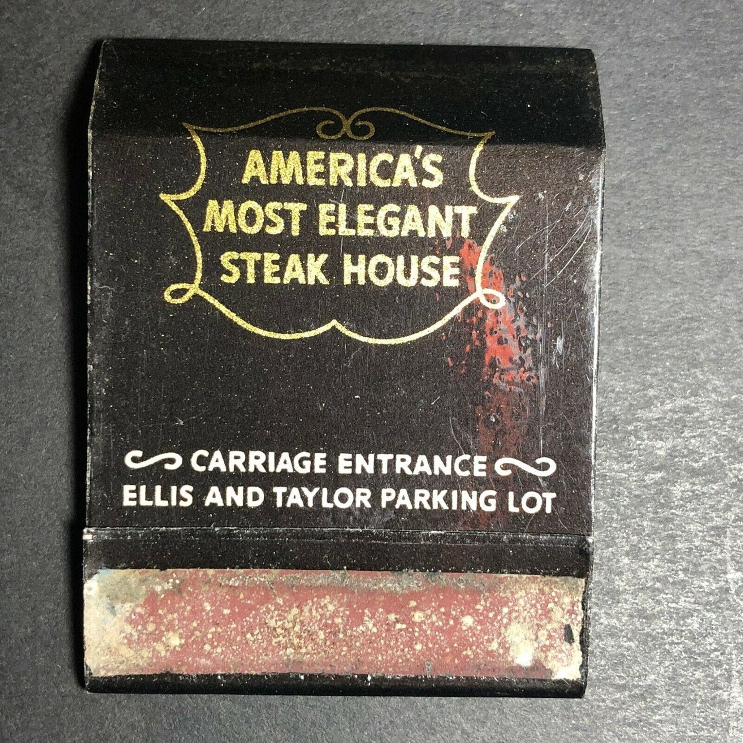 1960's-70's Full Matchbook - "Phil Lehr's Pay-By-Once Steakery San Francisco, CA