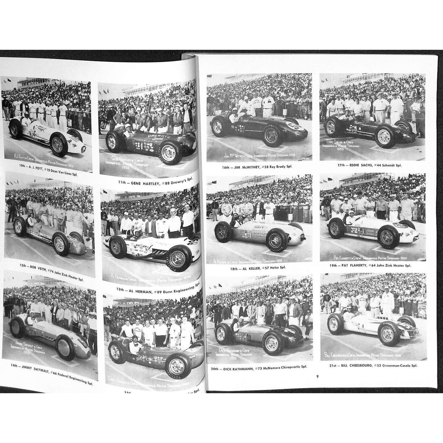 1959 Indy 500 Floyd Clymer's Indianapolis Yearbook IMS 136pp - VGC