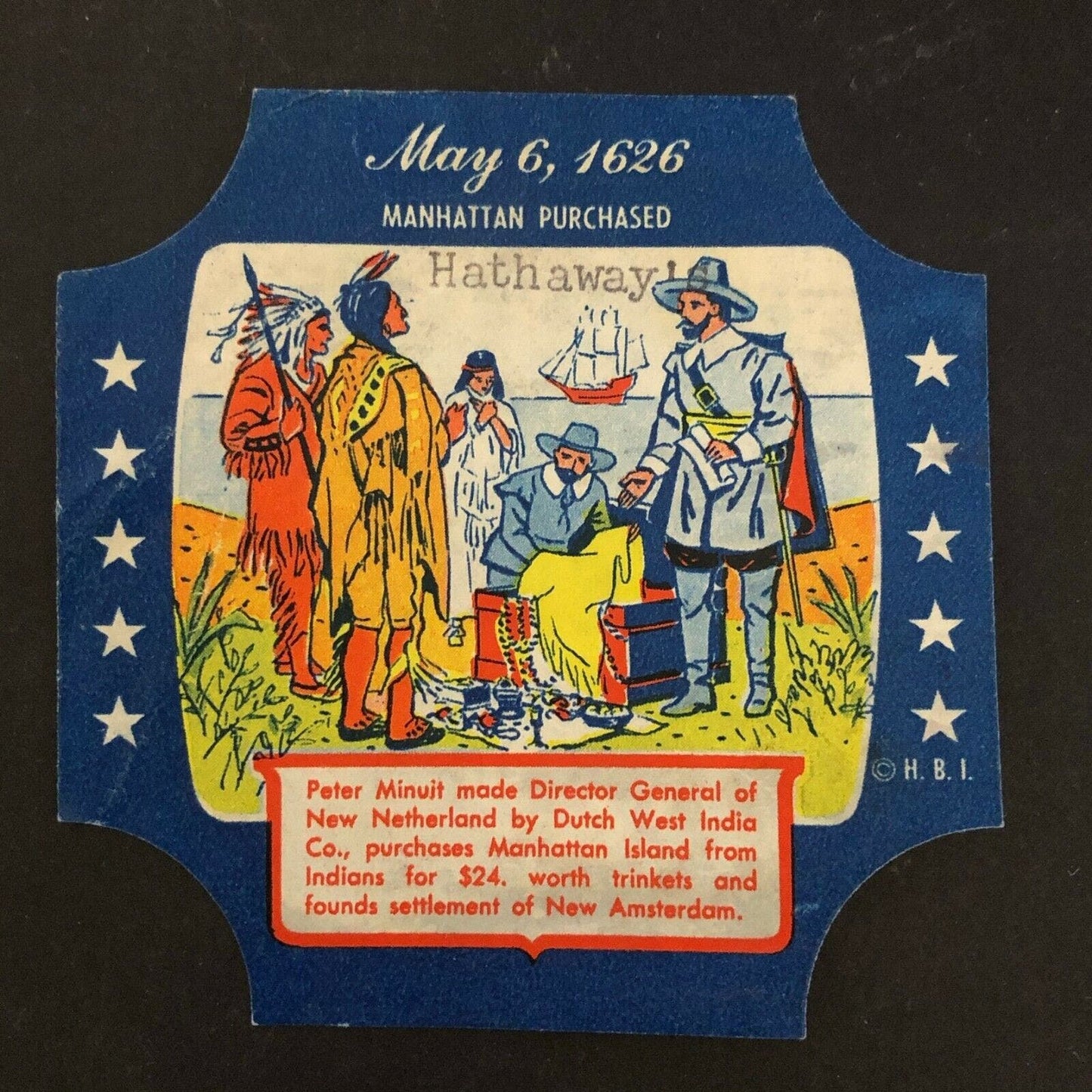 Vintage Advertising - Hathaway Bread Label - Manhattan Purchased 1626