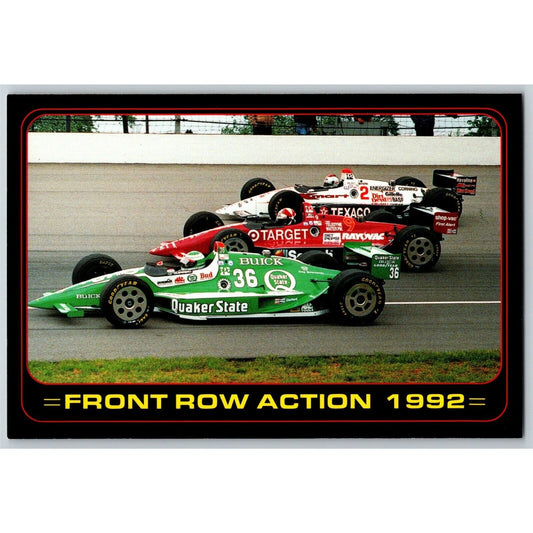 c1992 Indy 500 - Front Row Action - Motor Speedway NOS 4" x 5 3/4" Postcard